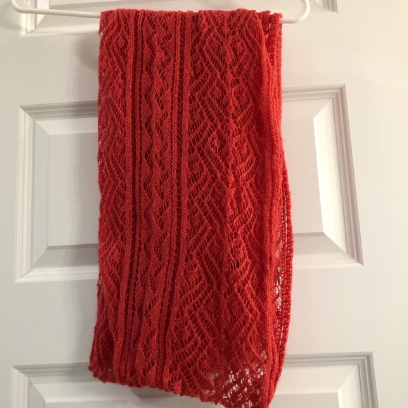 SOLD-Old Navy Red Infinity Scarf - Picture 3 of 6